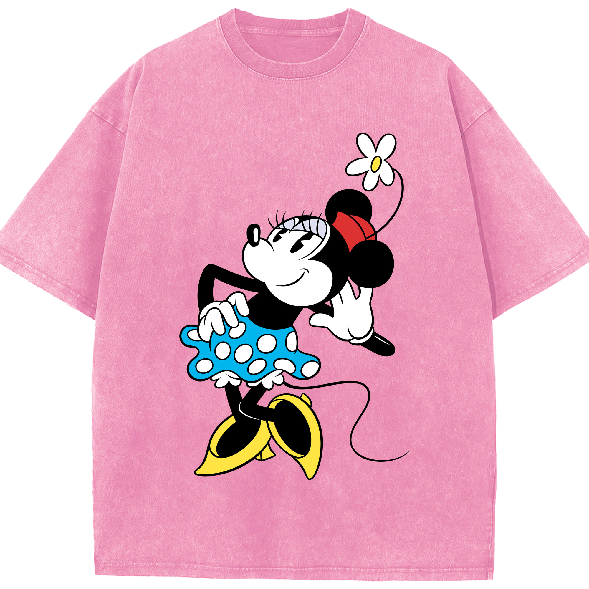 （画像用） ミッキーマウス Mickey Mouse 綿100% ヴィンテージ風 半袖Tシャツ（フロントプリント）